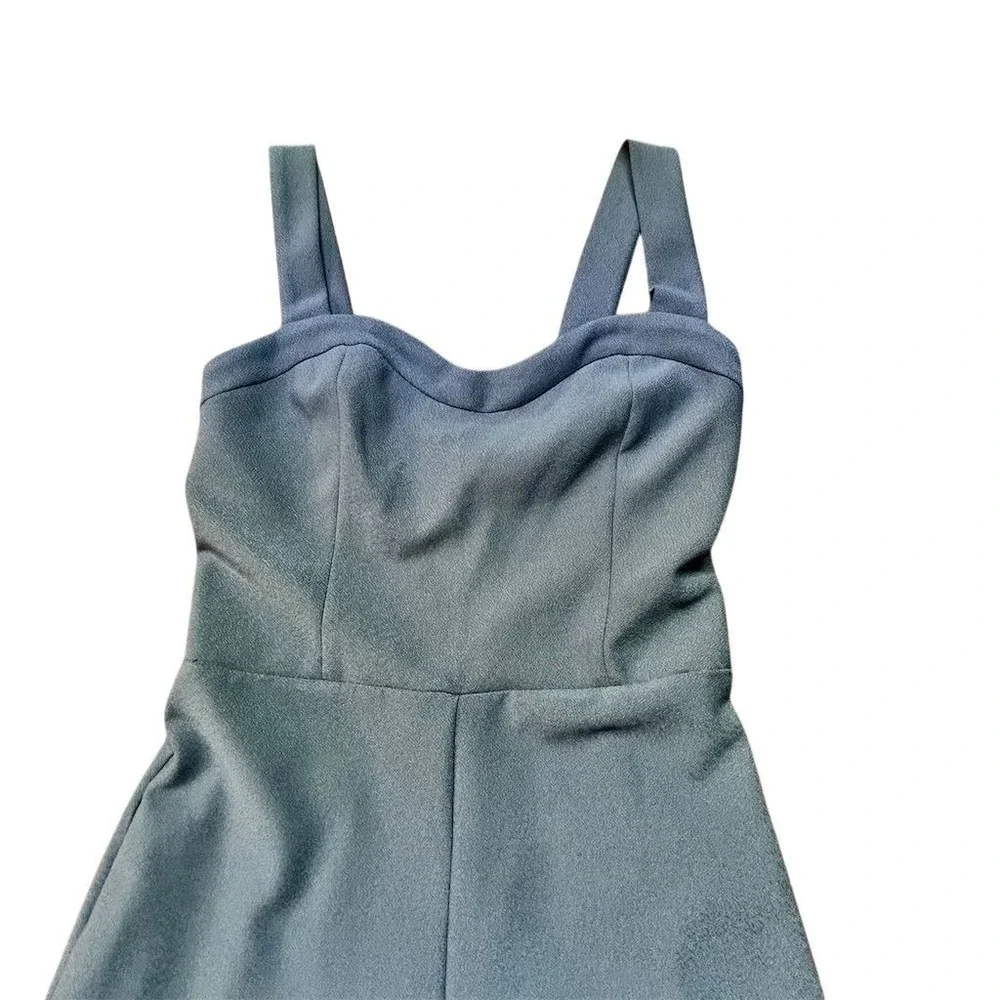 Abercrombie & Fitch‎ Women's XS Blue Wide-Leg Jumpsuit Casual Sleeveless